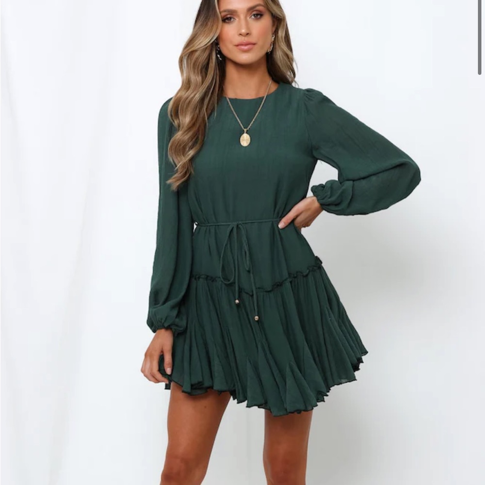 Hello Molly “Once In A Blue Moon” green dress